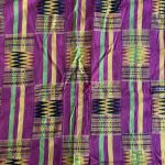 Detail of Kente cloth illustrating its role in Ghanaian cultural expression